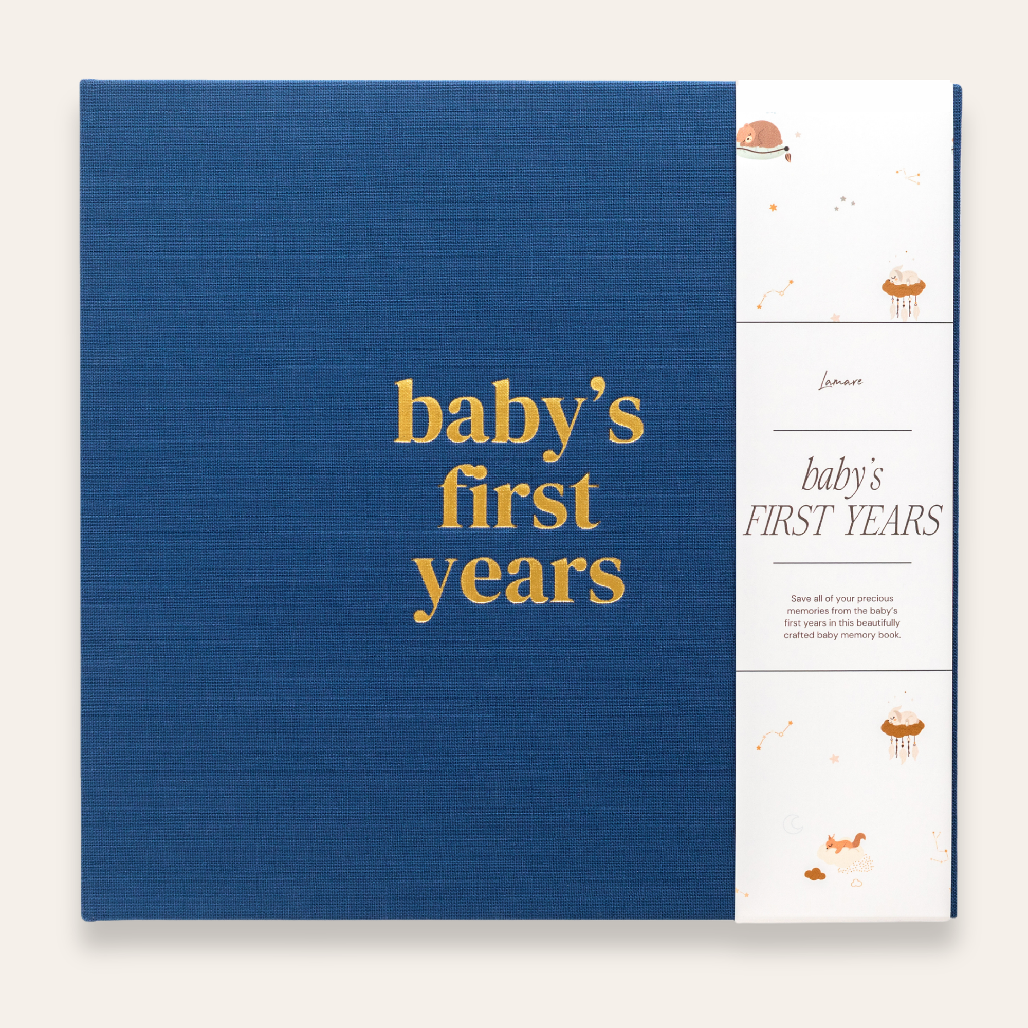 Linen Baby Memory Book