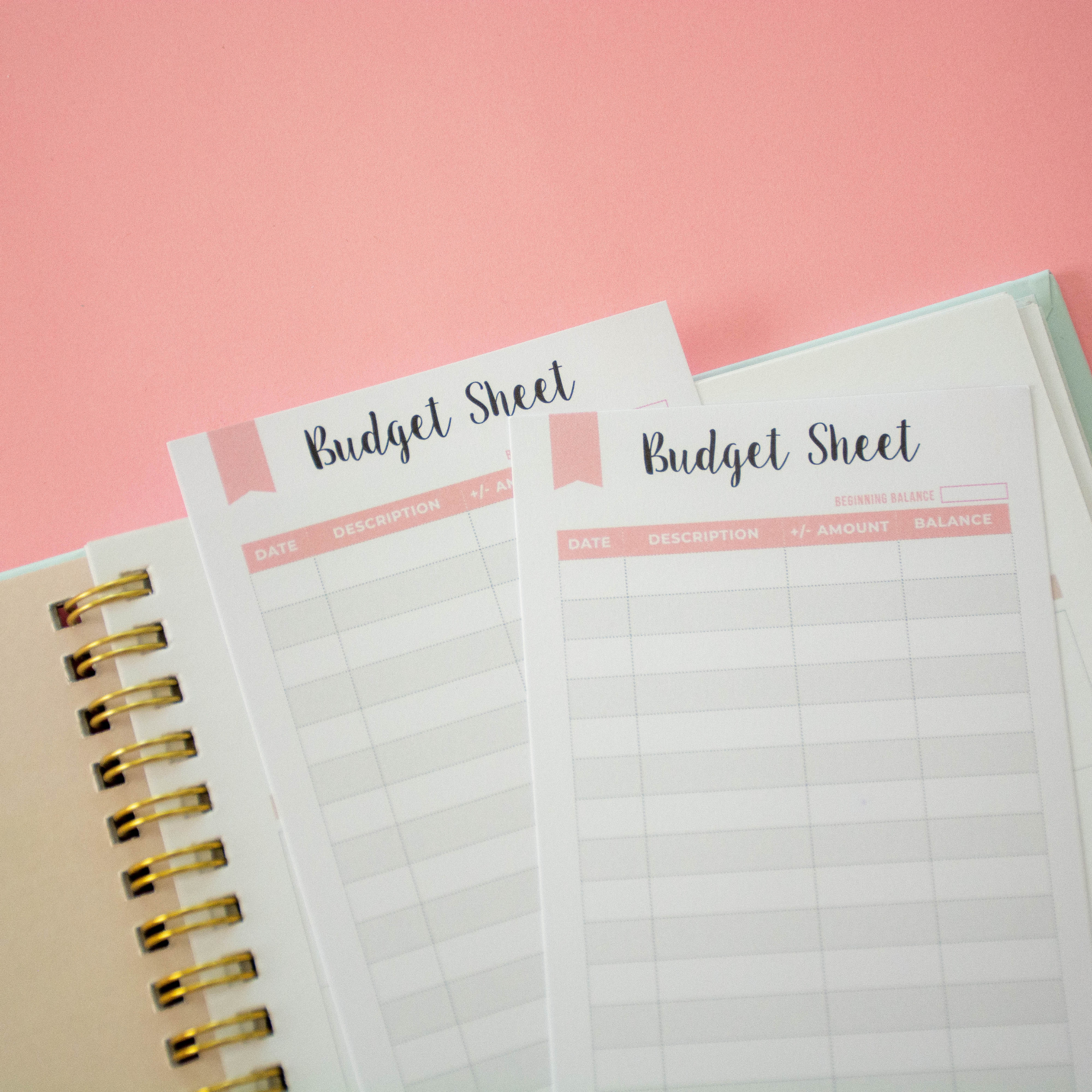 Budget Sheets