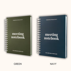 Meeting Notebook For Work – Project Planner, Work Organization & Productivity Tool