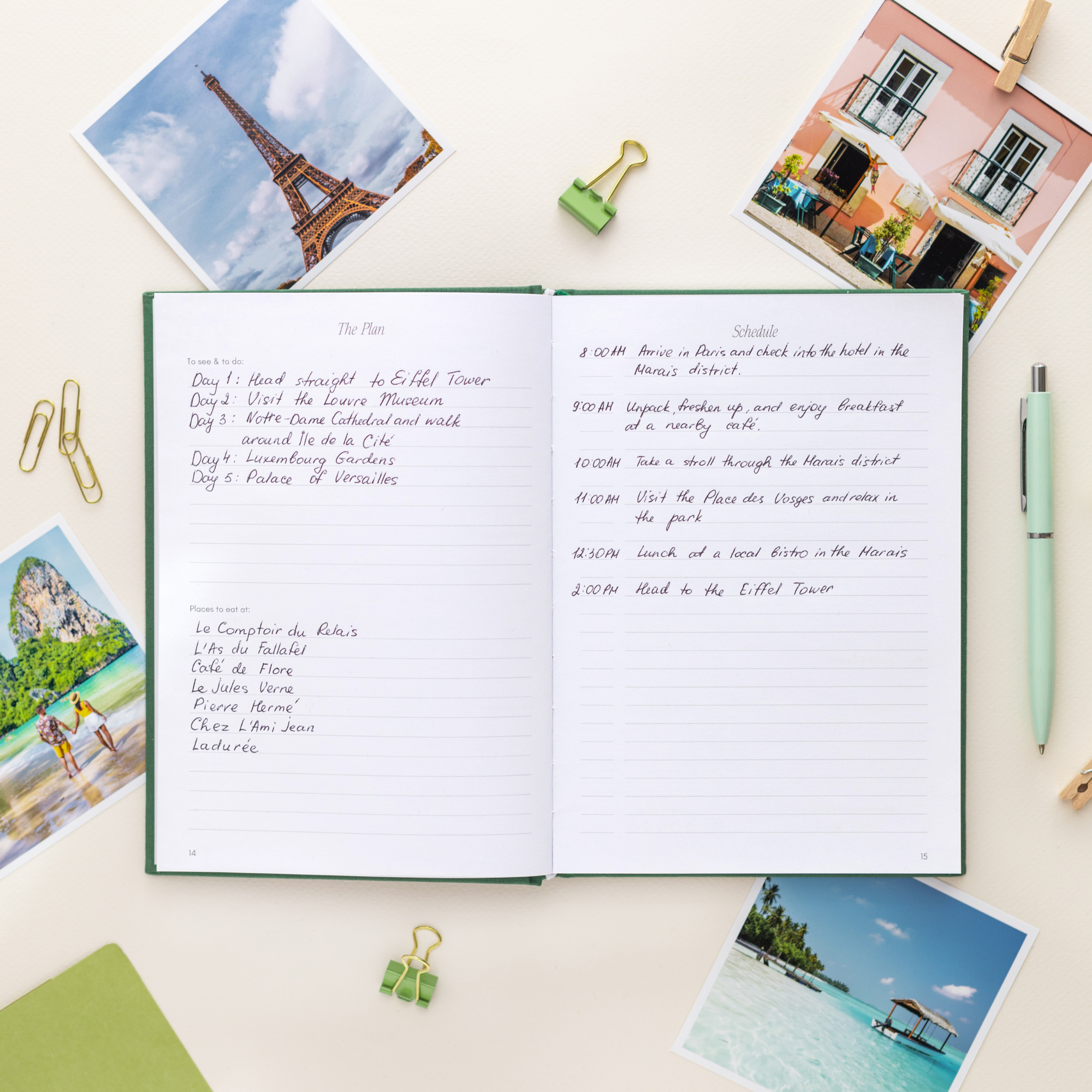 Linen Travel Journal