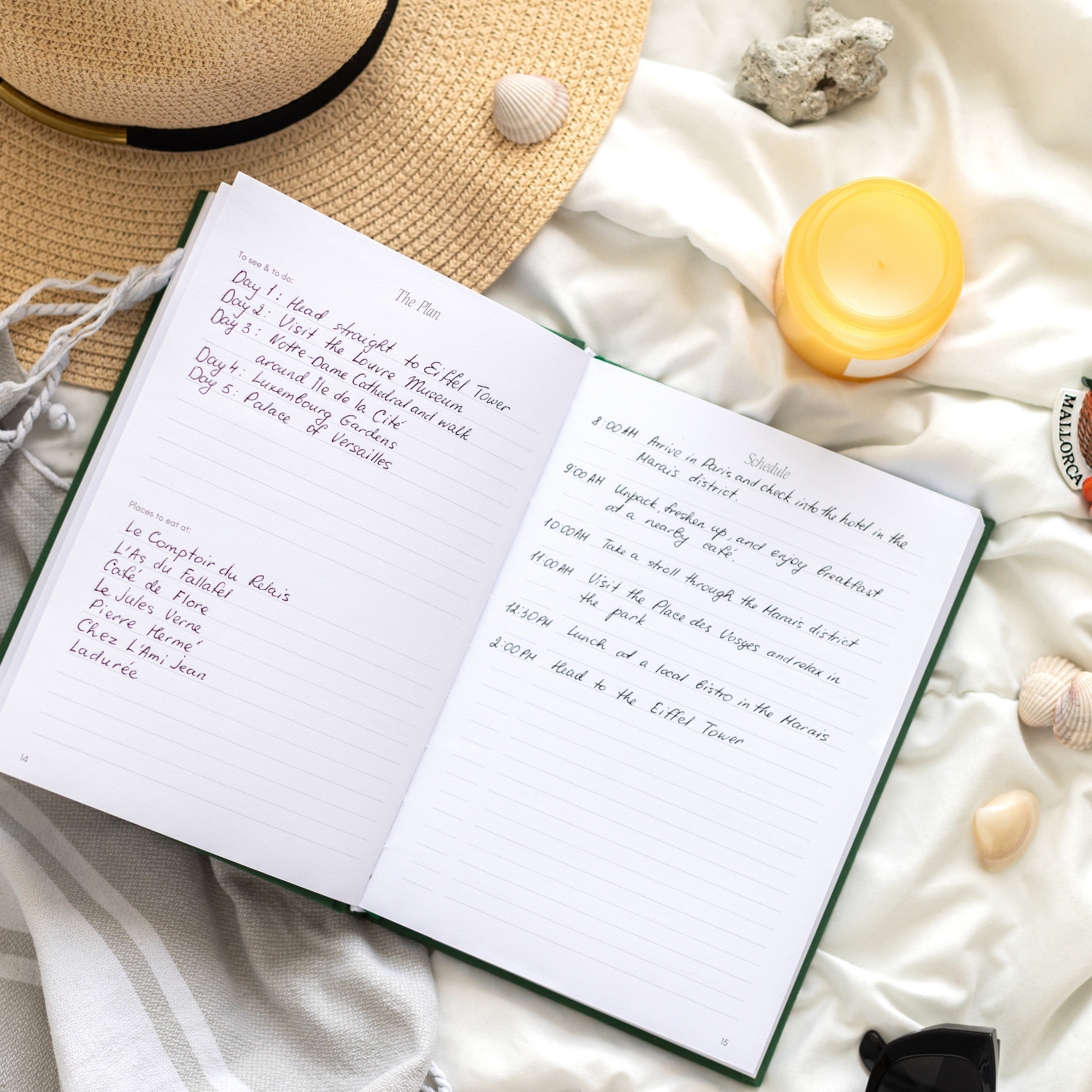 Linen Travel Journal