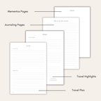 Linen Travel Journal