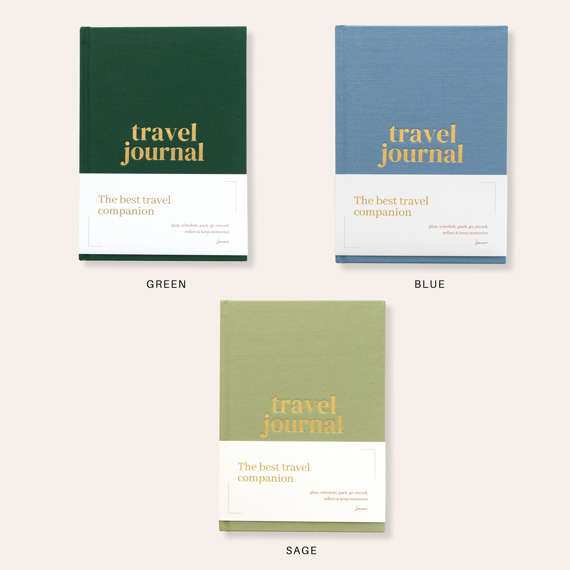 Linen Travel Journal