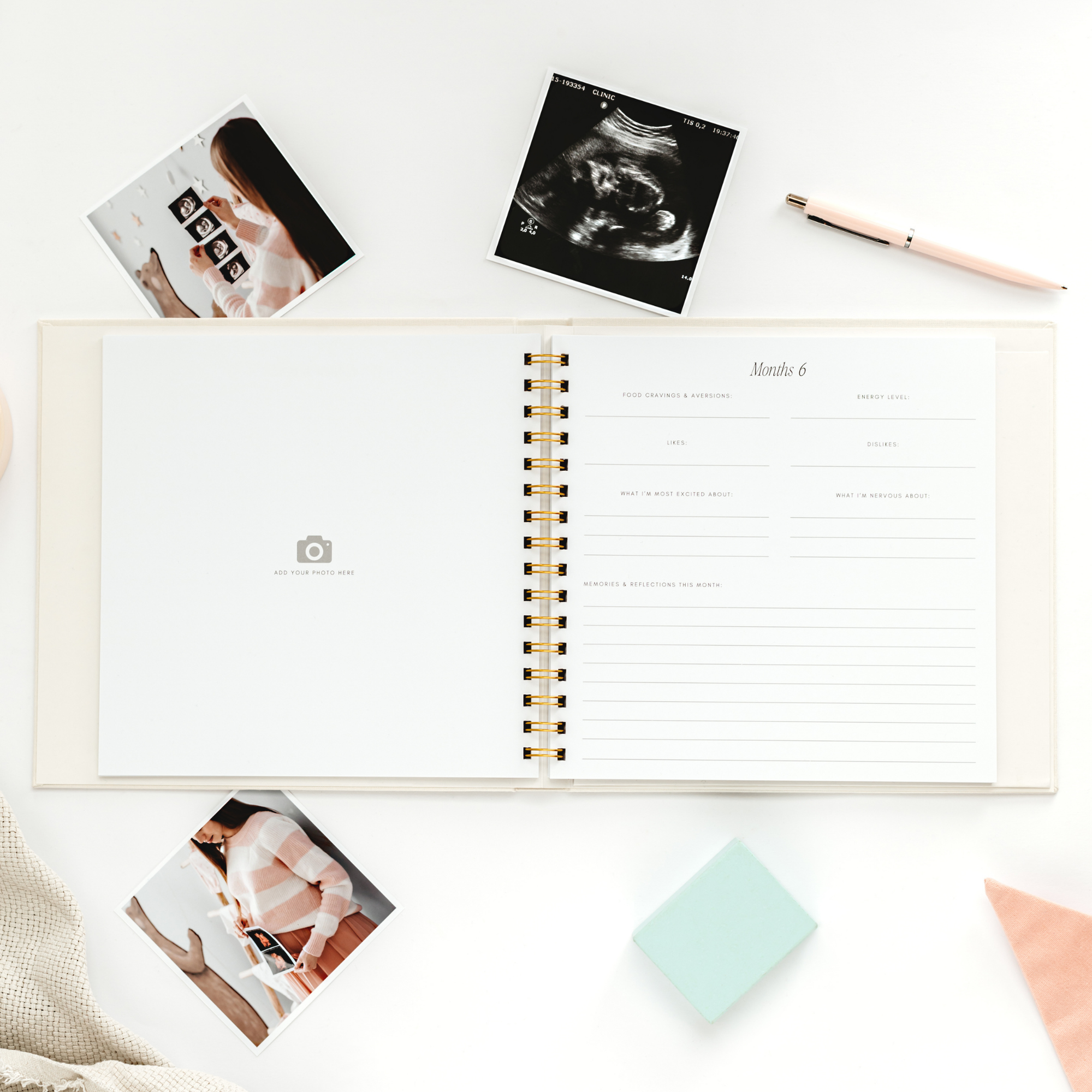 Linen Pregnancy Journal