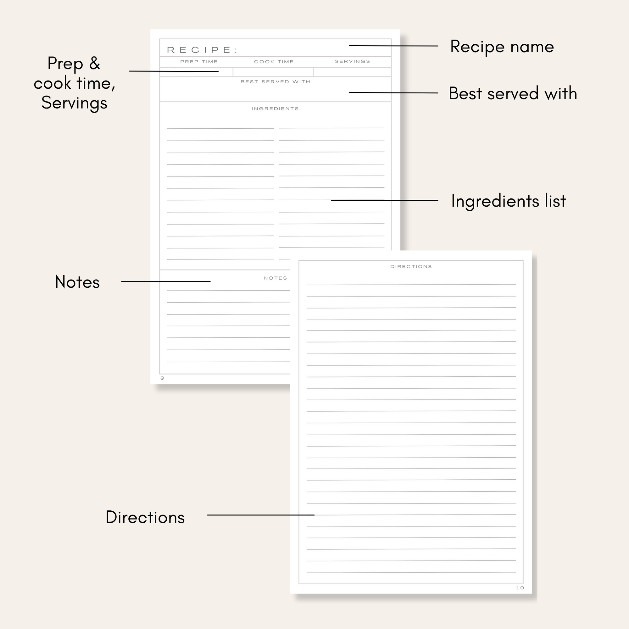 Classic Recipe Journal