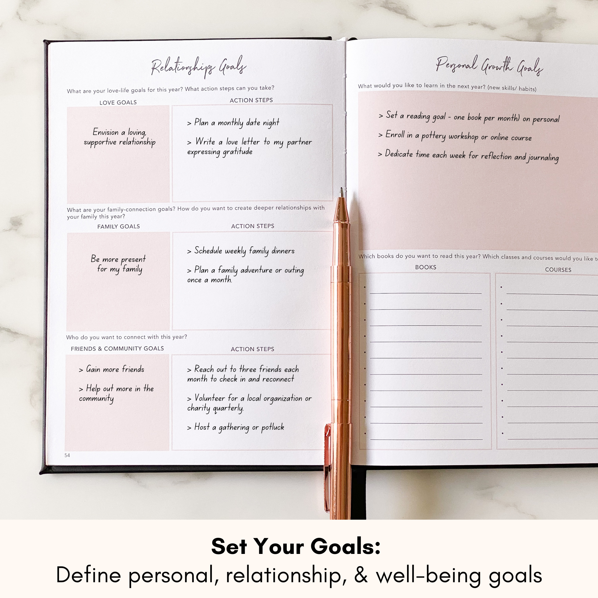 Manifestation Journal - Plan the best year of your life