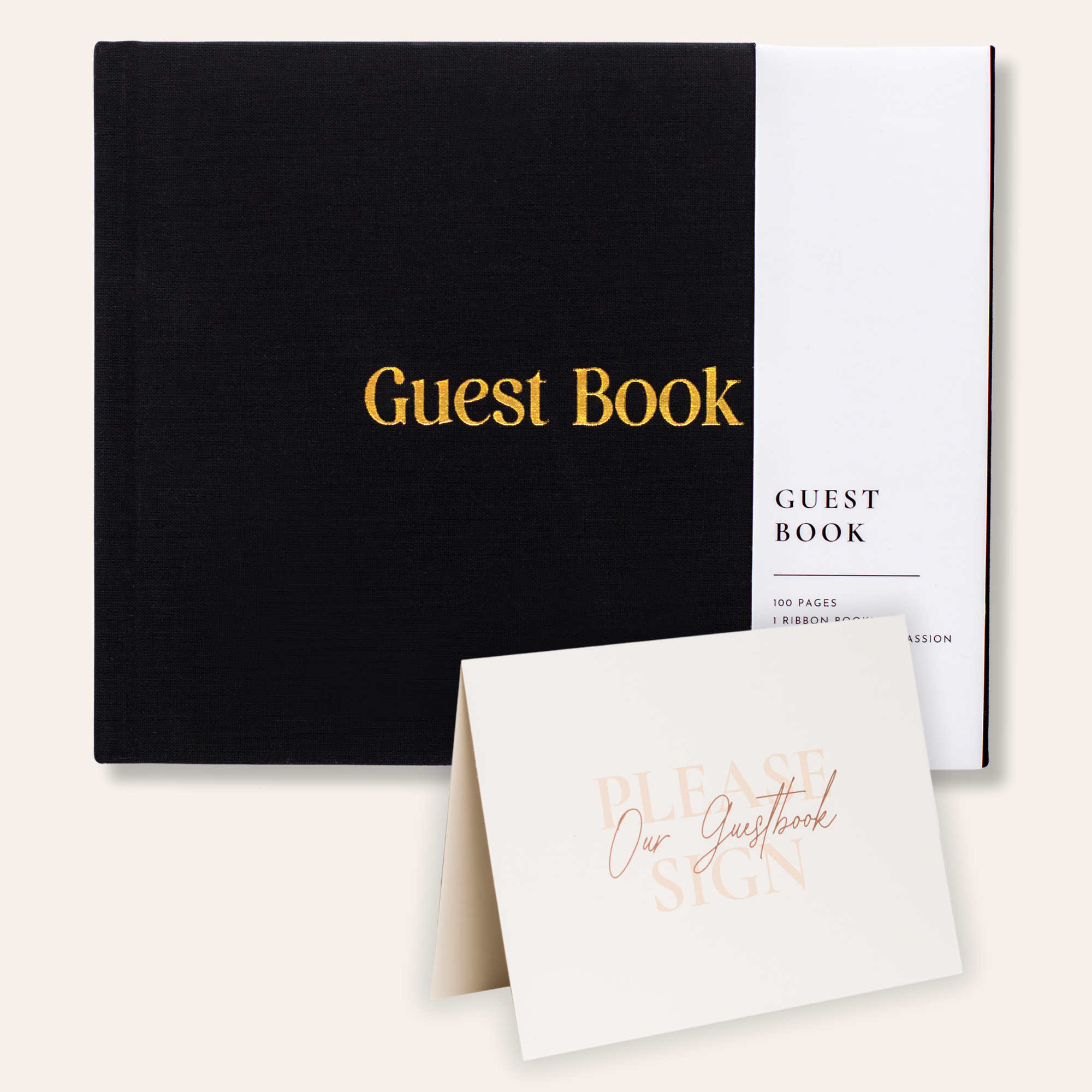 Wedding & Event Guest Book - Linen