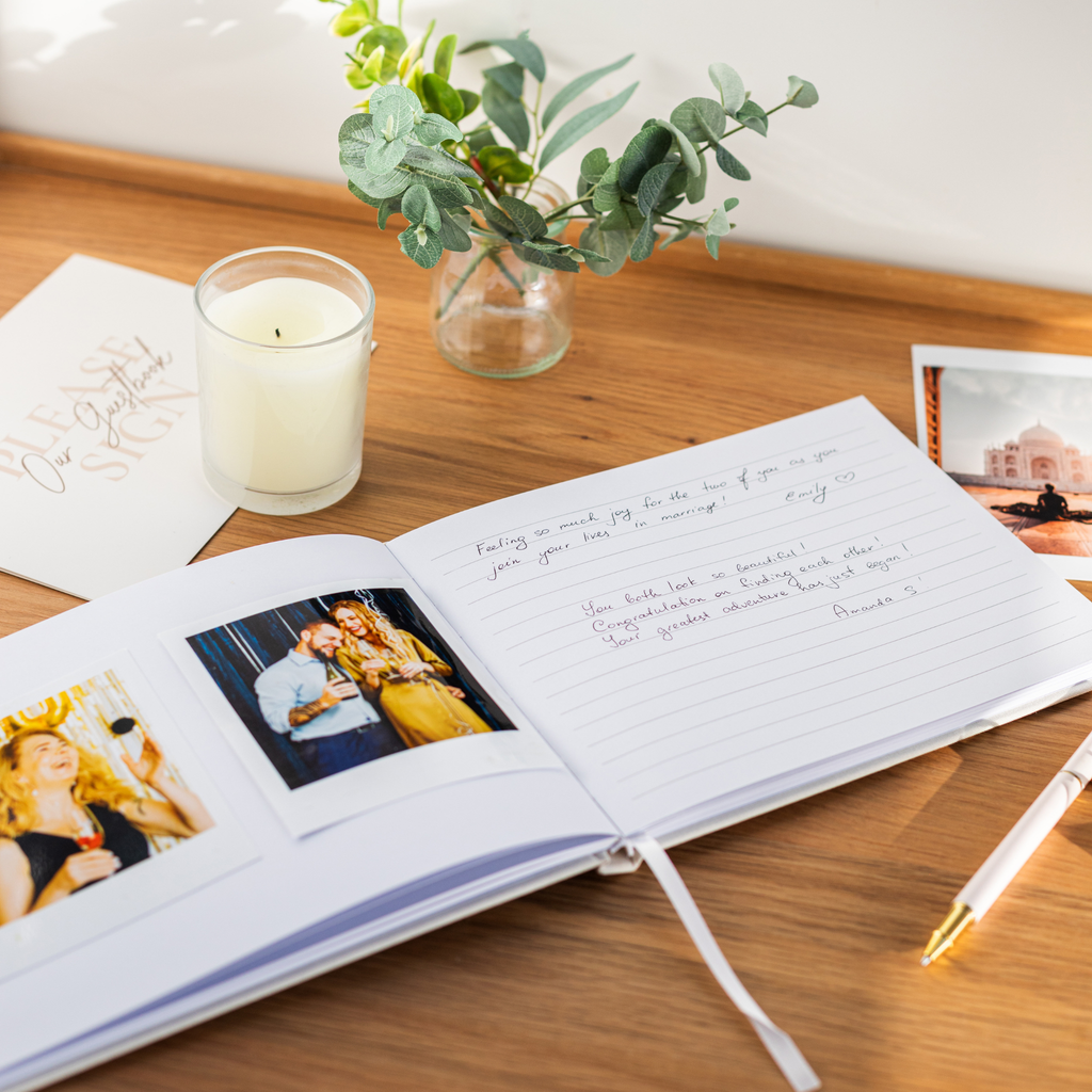 Wedding & Event Guest Book - Linen