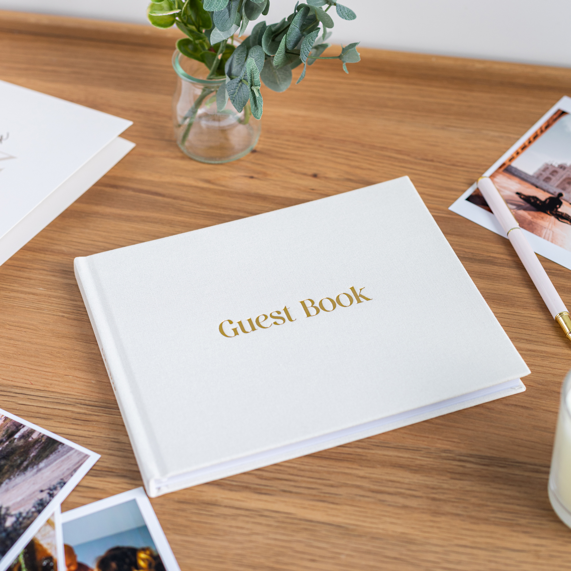 Wedding & Event Guest Book - Linen