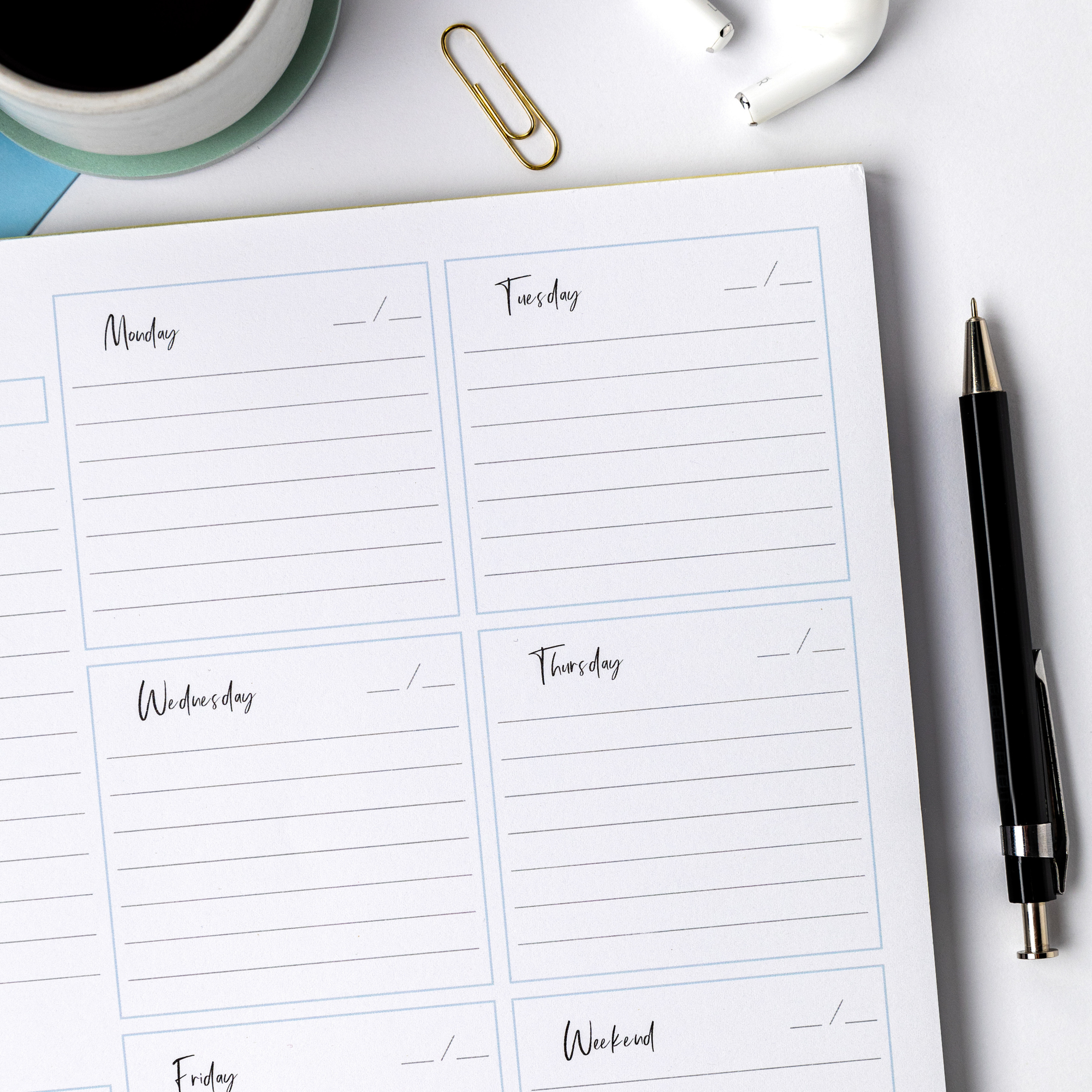 Weekly Planner Notepad