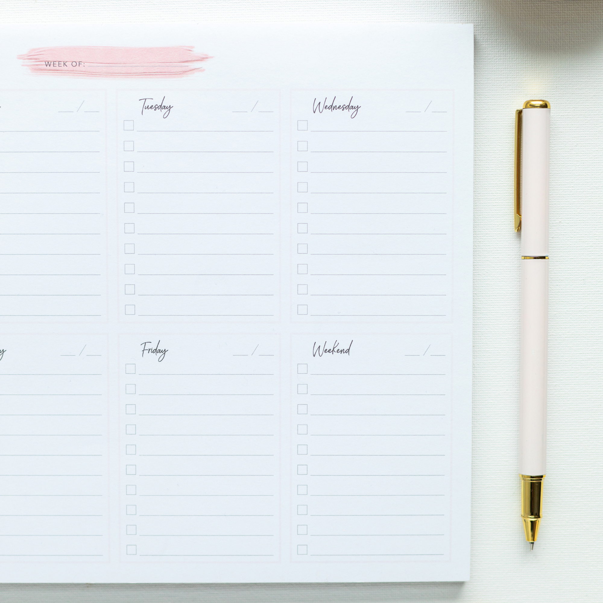 Weekly Planner Notepad
