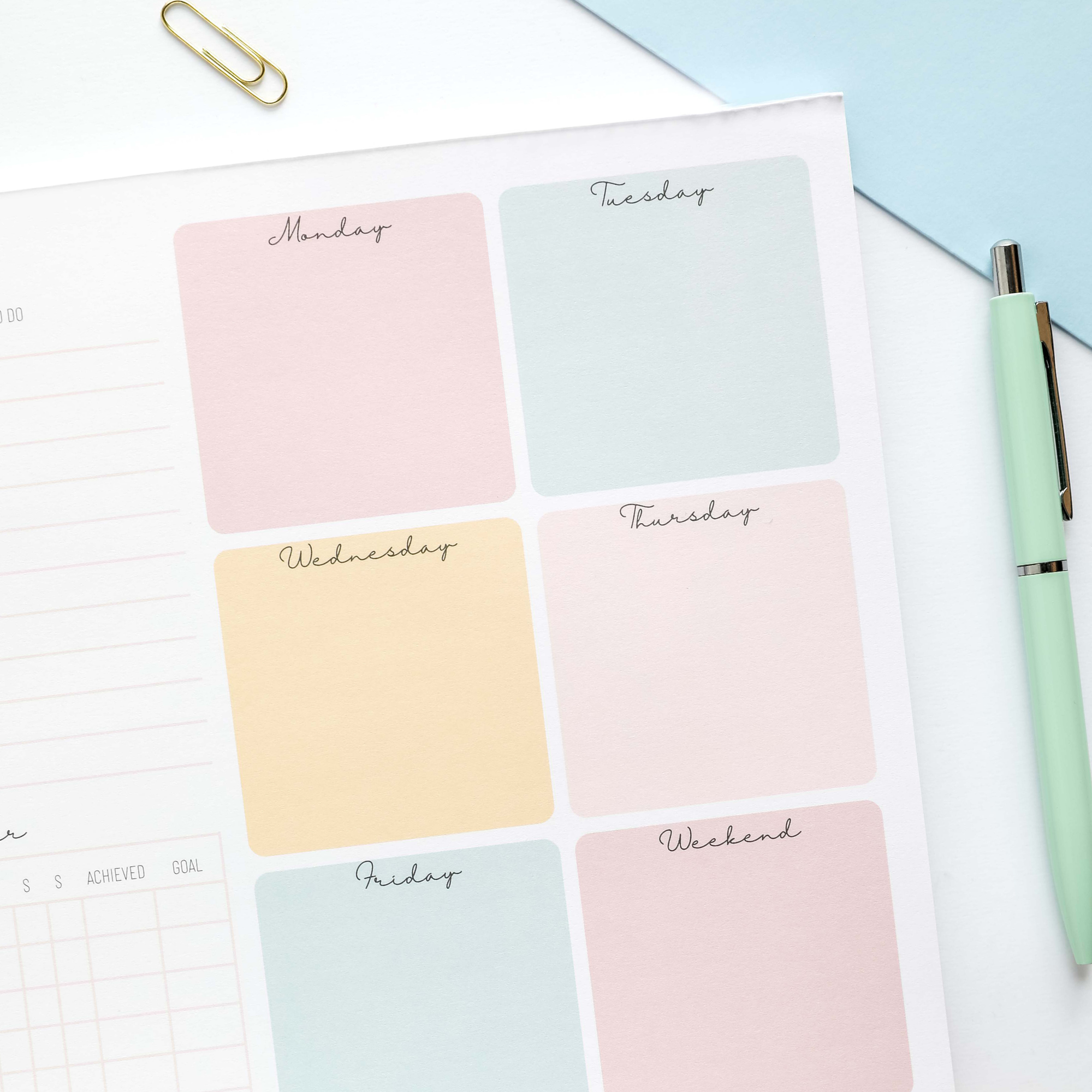 Weekly Planner Notepad