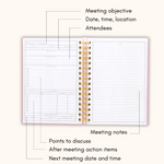 Meeting Notebook For Work – Project Planner, Work Organization & Productivity Tool