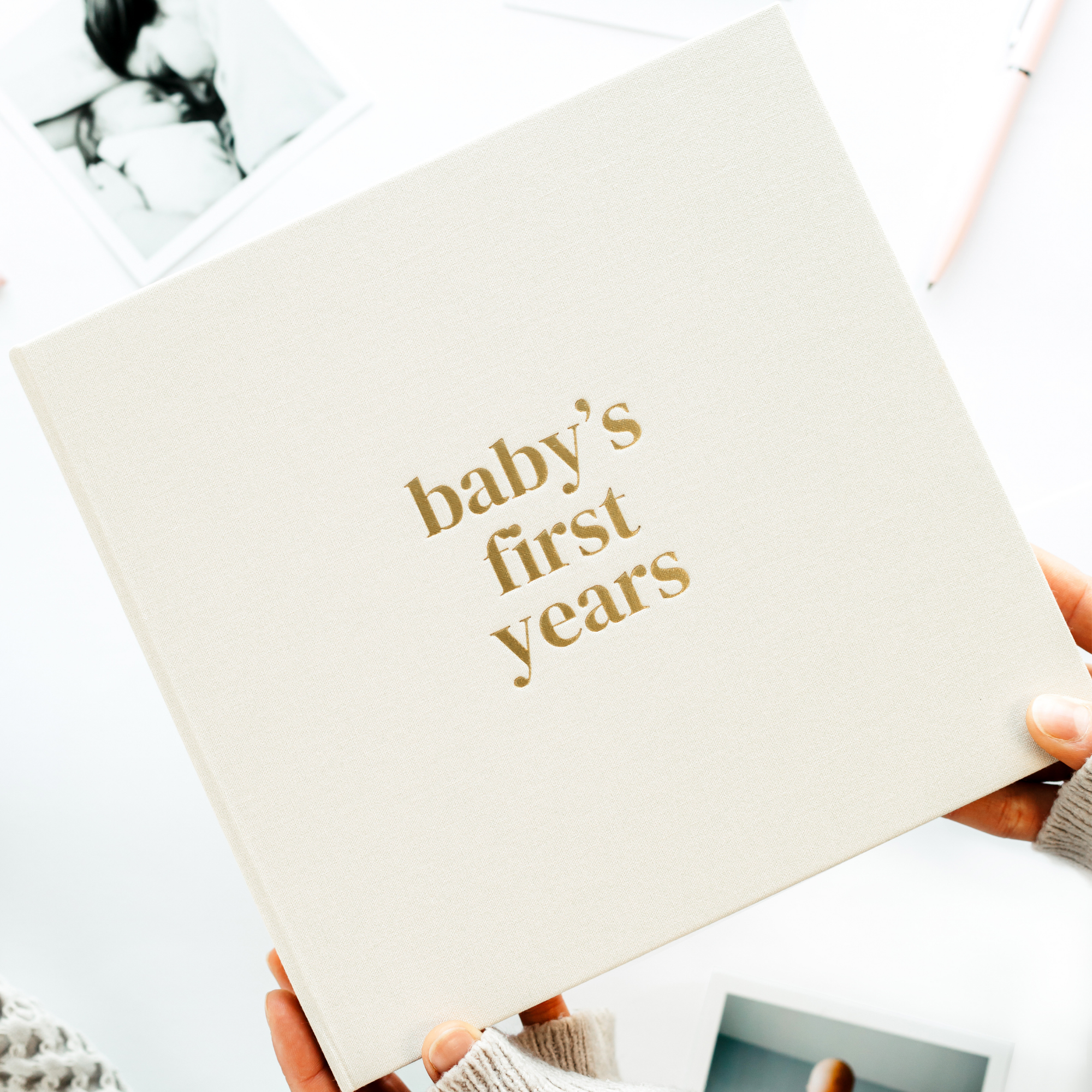 Linen Baby Memory Book