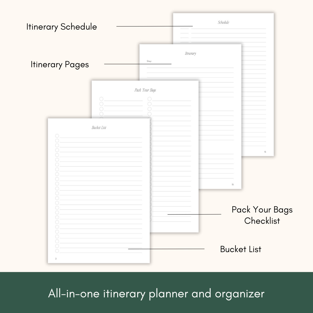 Travel Journal & Planner – Memory Book, Diary, and Log Organizer