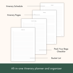 Travel Journal & Planner – Memory Book, Diary, and Log Organizer