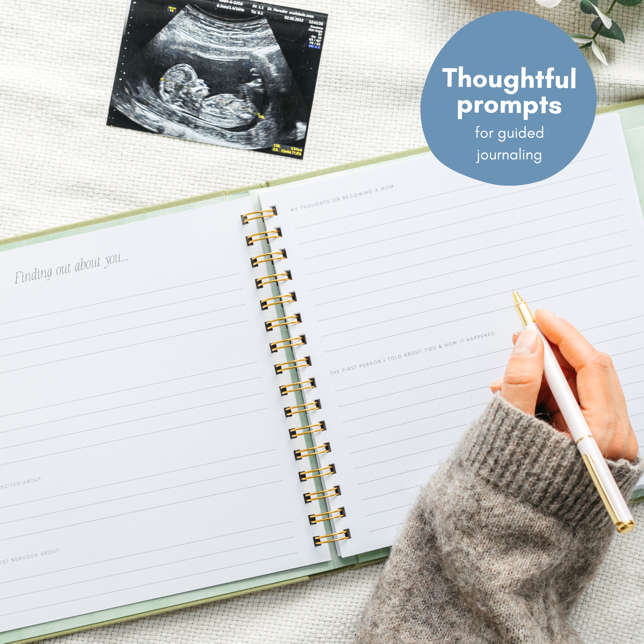 Pregnancy Journal & Planner – Timeless Memory Book for First-Time Moms