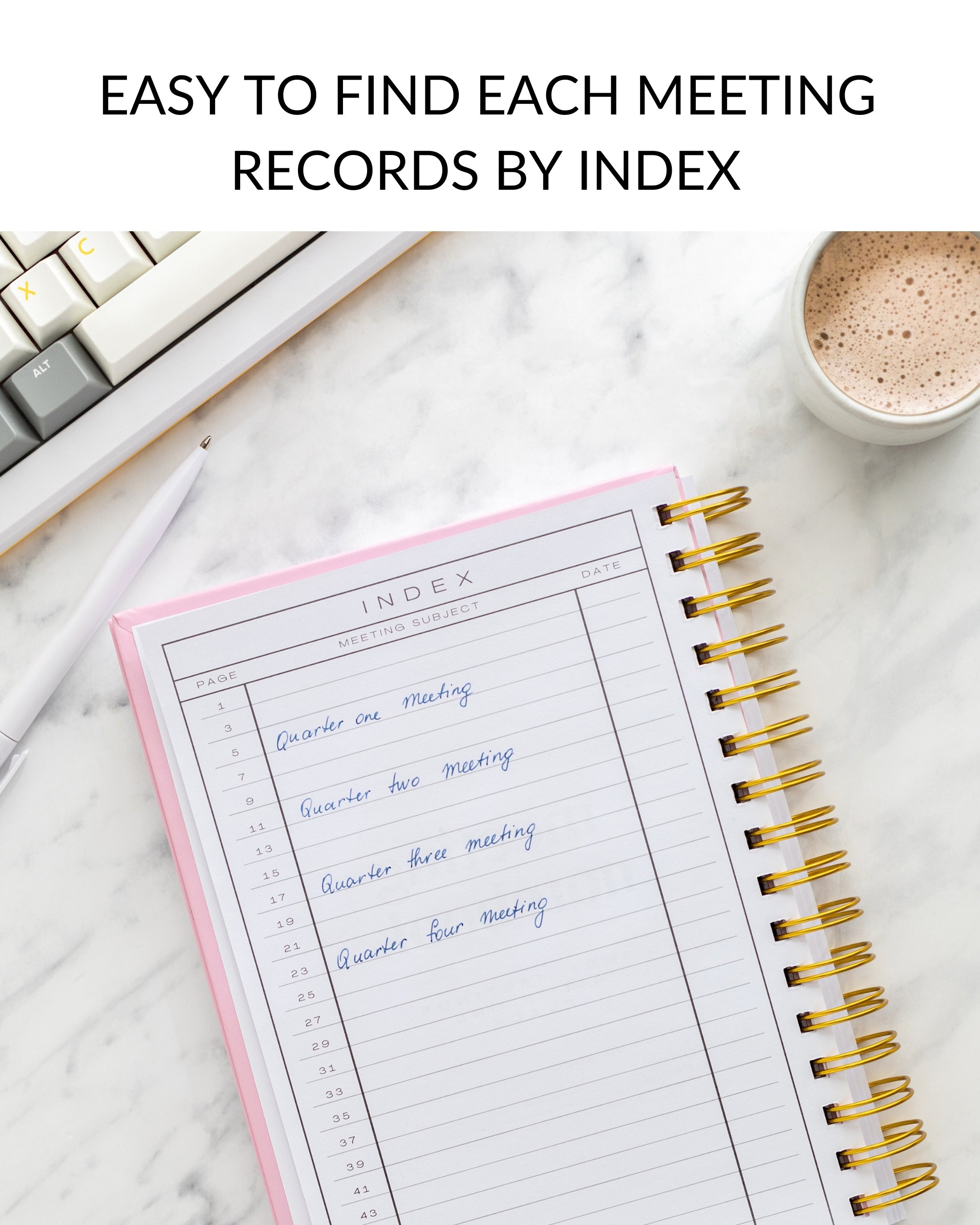 Structured Notes Notebook Meeting Notebook for Work: Empower Your Productivity with Structured N ...