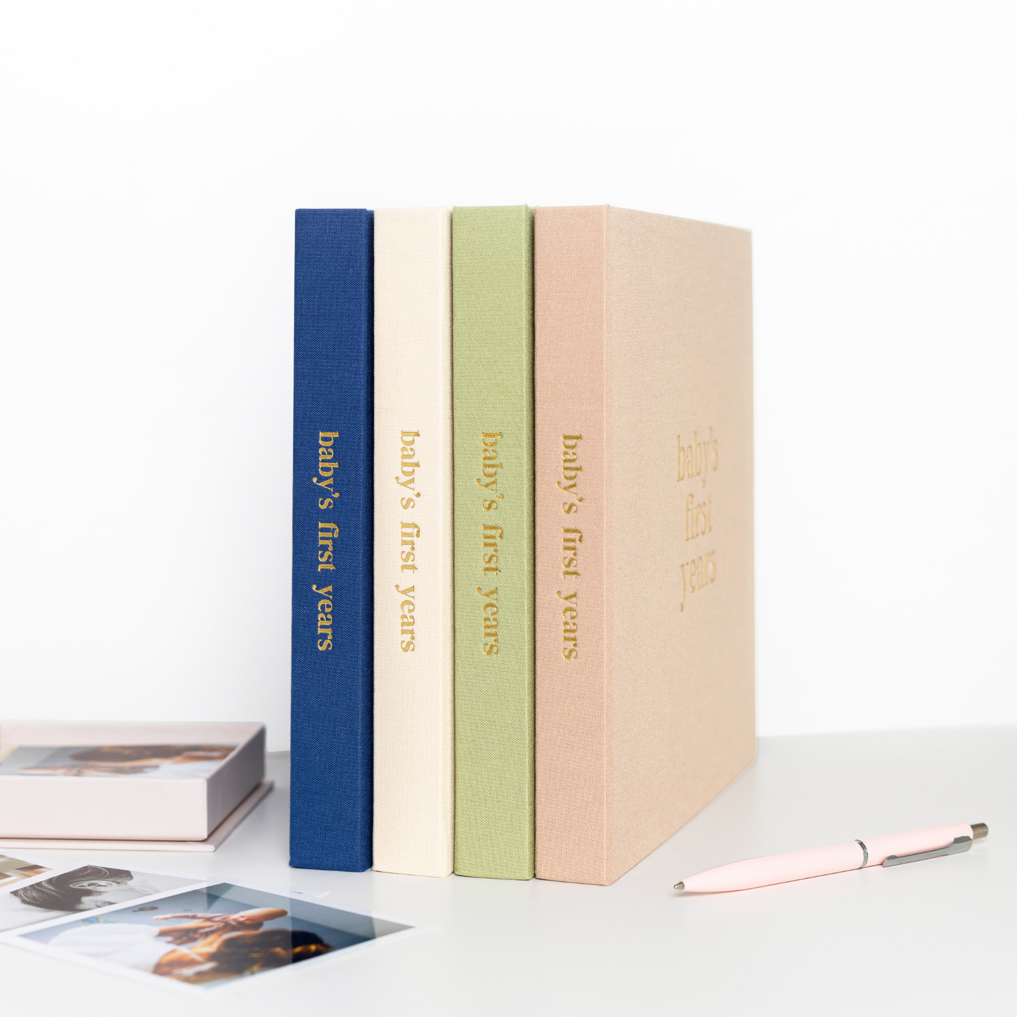 Linen Baby Memory Book