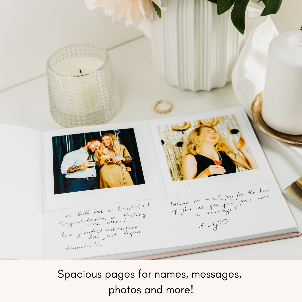 Wedding Guest Book – Perfect for Bridal Showers & Elegant Guest Sign-Ins