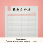 Budget & Expense Tracker - Weekly A6 Budget Sheets for Organized Finances