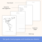 Bucket List Journal: Organize Your Bucket List Ideas and Life Goals