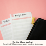 Budget & Expense Tracker - Weekly A6 Budget Sheets for Organized Finances