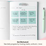 Food & Fitness Journal for Women - Meal & Workout Tracker For Weightloss