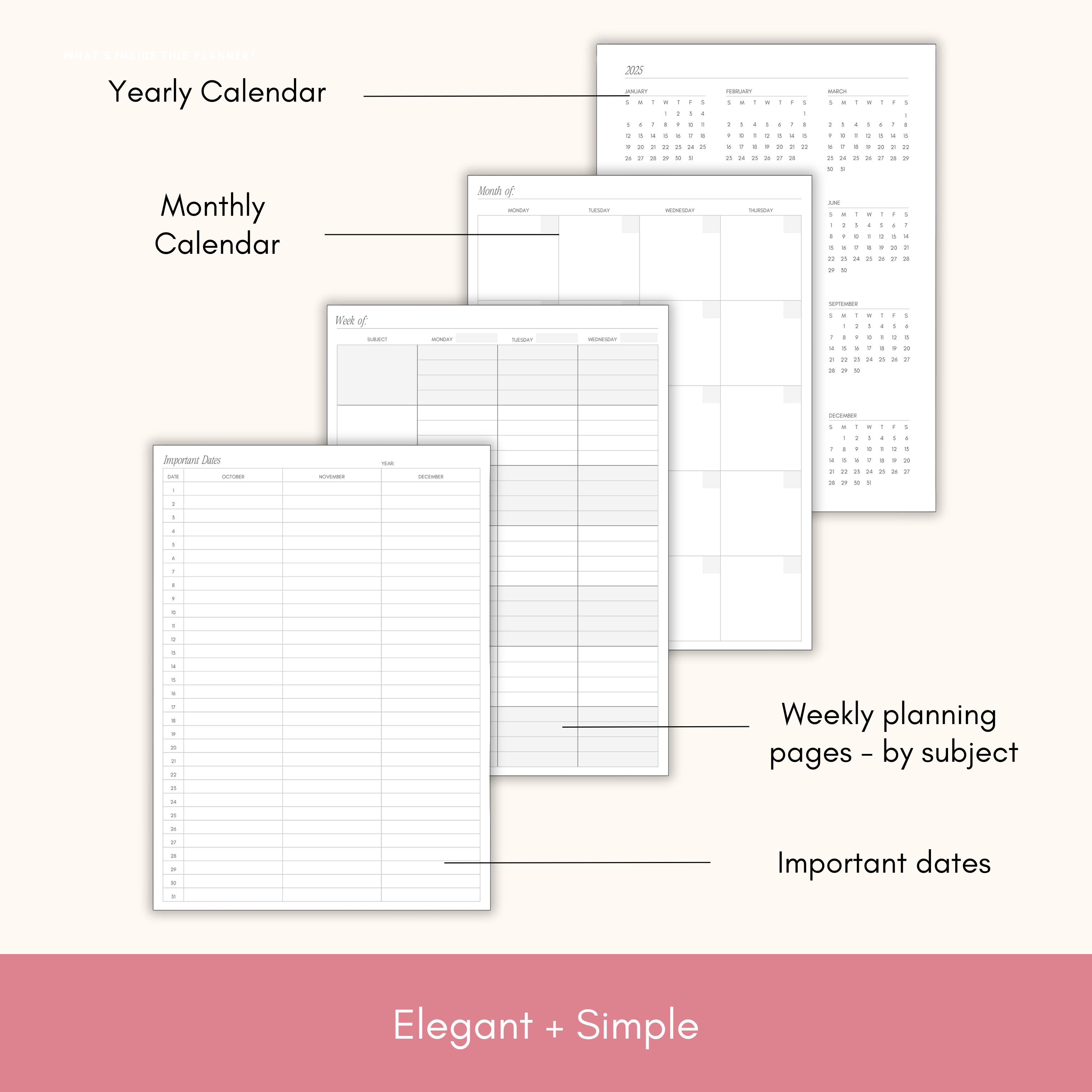 Teacher Planner & Gradebook – Lesson Plans & Daily Organizer