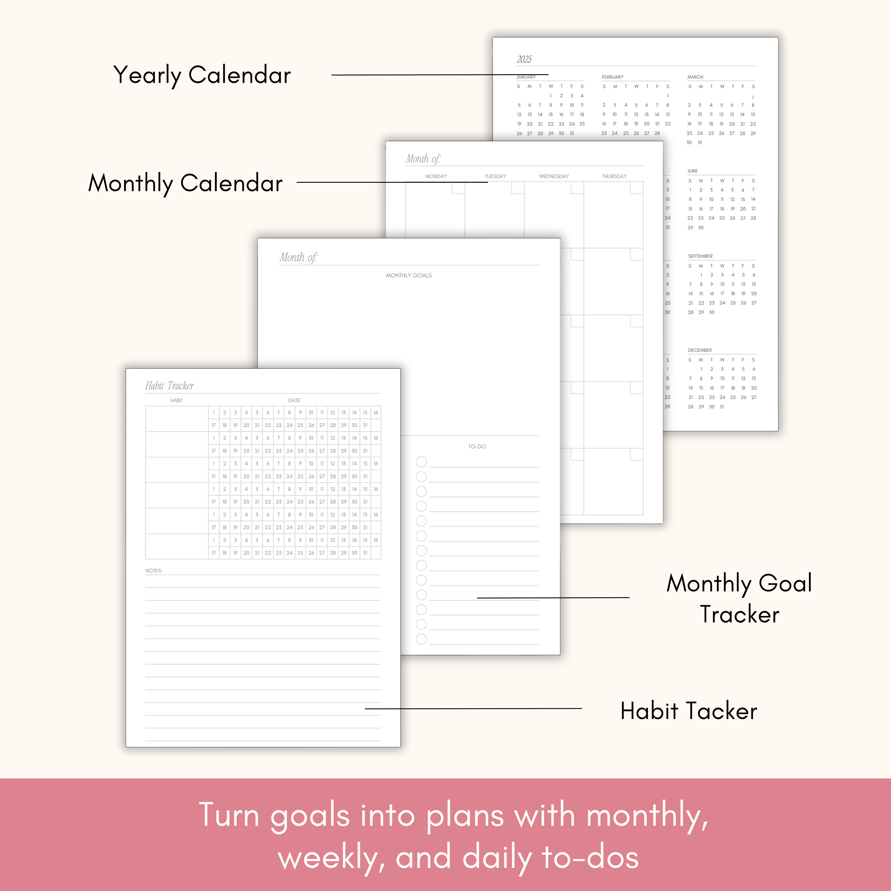 Academic Planner 2024-2025 – Student & College School Year Organizer