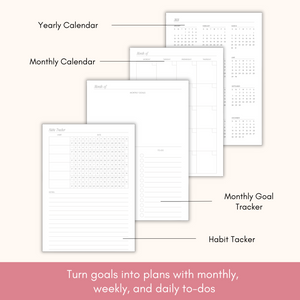 Academic Planner 2024-2025 – Student & College School Year Organizer