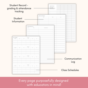 Teacher Planner & Gradebook – Lesson Plans & Daily Organizer