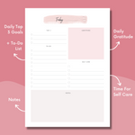 One Day At A Time: Daily Planner