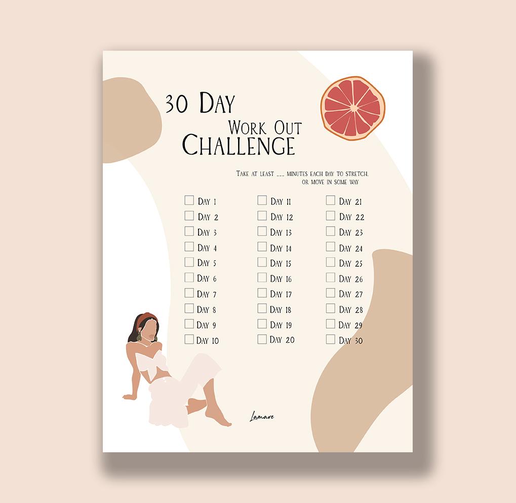 30 Day Challenge: Pdf Sheet - thelamare